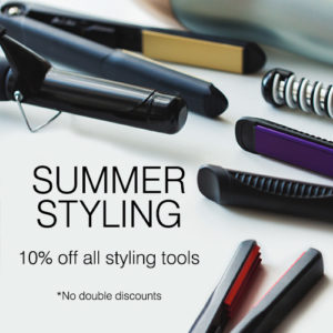 10% off all Styling Tools